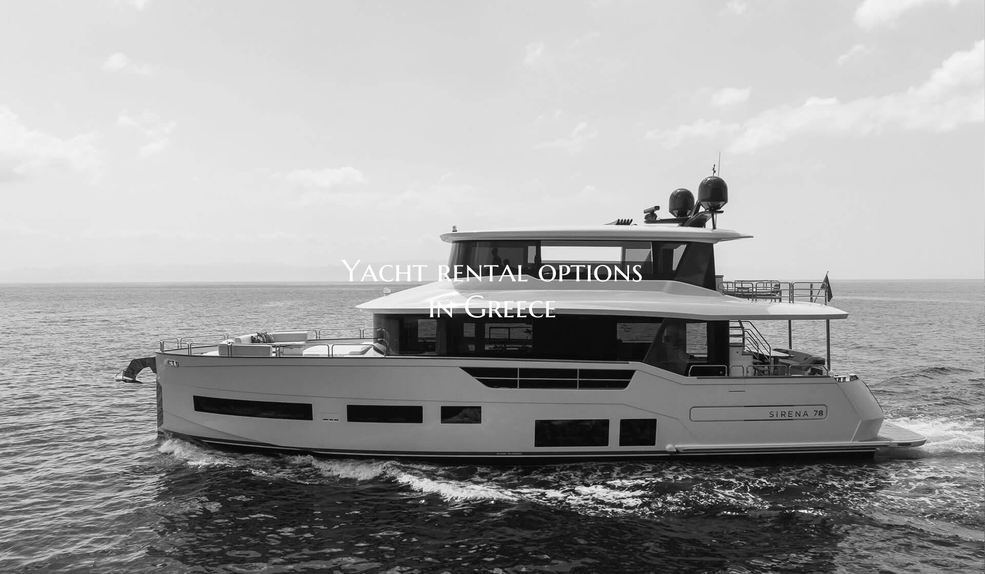 Yacht rental options in Gree...